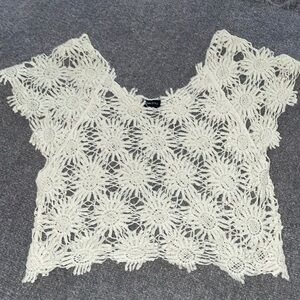 Rue21 trendy knit/lace top